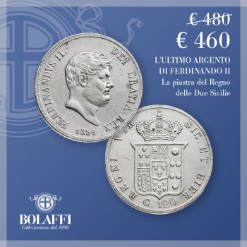 La piastra d'argento da 120 grana di Ferdinando II di Borbone