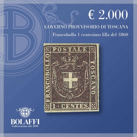 Il centesimo lilla del Governo Provvisorio di Toscana