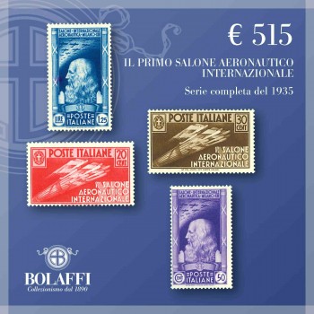 Francobolli serie Primo salone aeronautico internazionale del 1935
