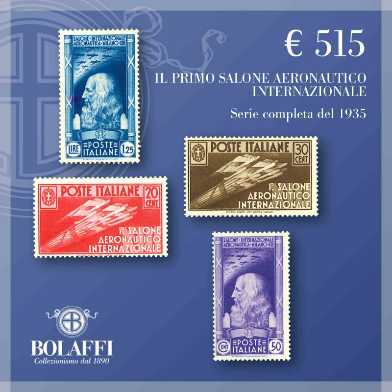 Francobolli serie Primo salone aeronautico internazionale del 1935 Francobolli serie Primo salone aeronautico internazionale del 1935