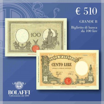 Banconota 100 Lire Grande B
