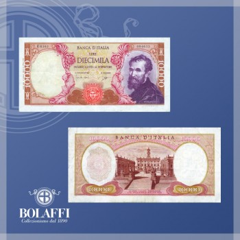 Banconota da 10.000 lire Michelangelo Buonarroti (1962)