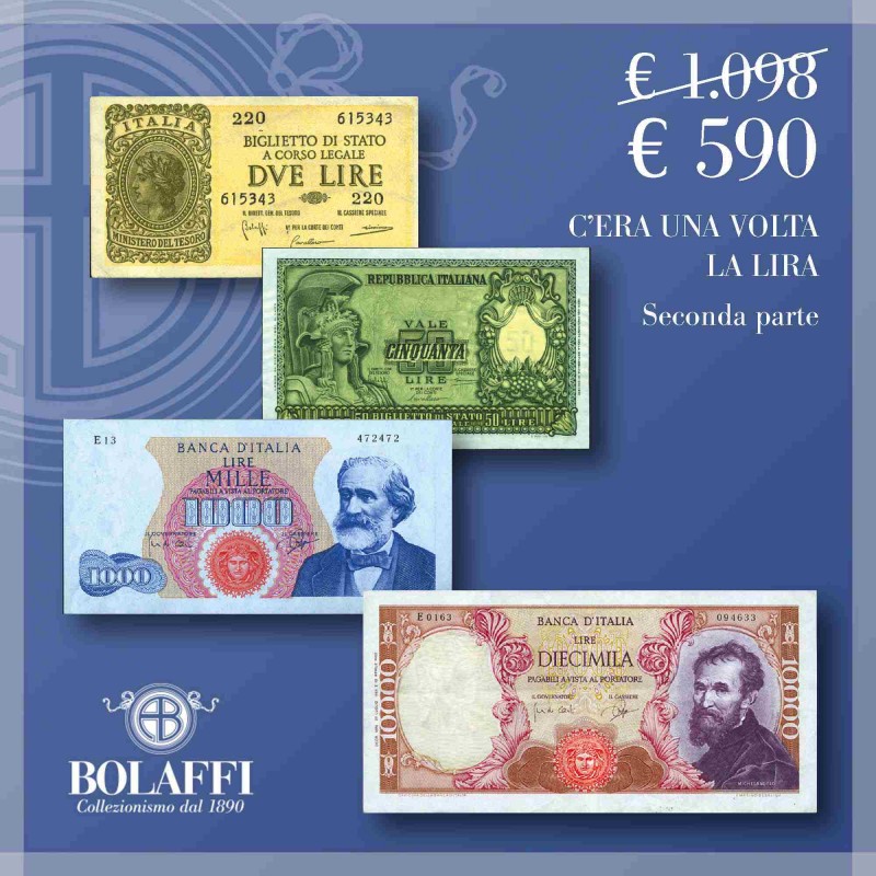 Collezione banconote "C'era una volta la lira", seconda parte Collezione banconote "C'era una volta la lira", seconda parte