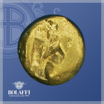 Incisione sulla moneta persiana d'oro puro