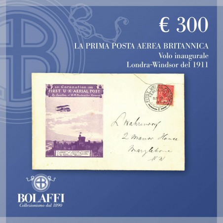 La prima posta aerea britannica