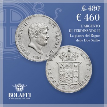 La piastra d'argento da 120 grana di Ferdinando II di Borbone