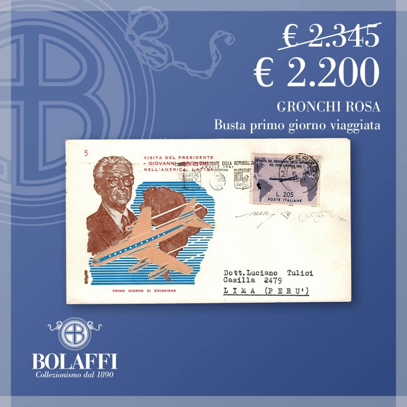 Busta Gronchi rosa viaggiata