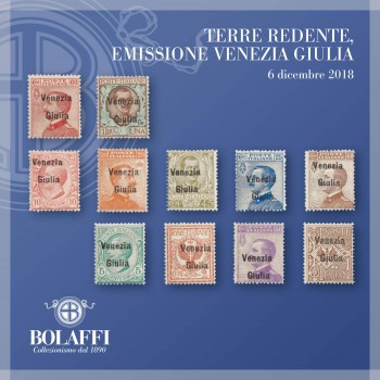 Terre Redente, serie Venezia Giulia, emissione 8 dicembre 1918