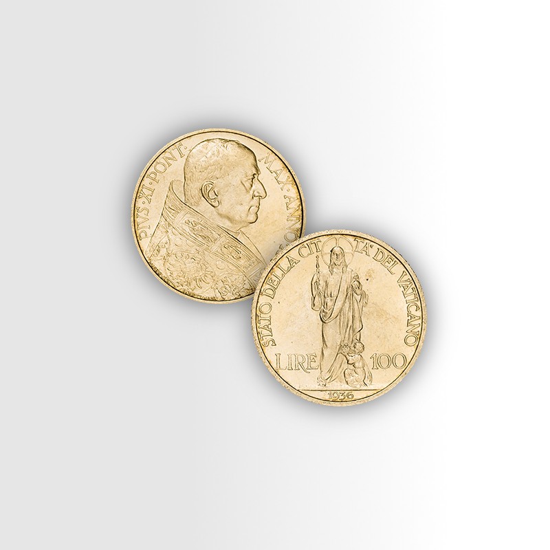 100 lire d'oro Cristo Re, Città del Vaticano