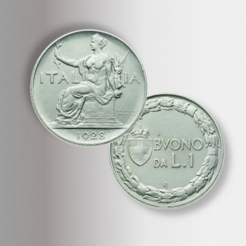 Monete Ventennio fascista, 1 lira Buono