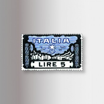 Francobolli serie Marcia su Roma, 5 lire