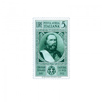 Serie Garibaldi di posta aerea (1932), 5+1 lire
