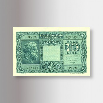 Banconota 10 lire Luogotenenza