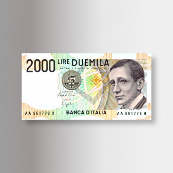 Banconota 2000 lire Guglielmo Marconi (1990/2000)