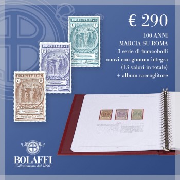 Album con francobolli della Marcia su Roma