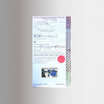 Certificato Bolaffi del Mariner 10 senza stella