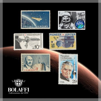 Project Mercury, Pioneer, Mariner 10: i francobolli delle più grandi missioni spaziali degli Stati Uniti