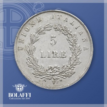 La moneta d'argento dei moti di Venezia del 1848