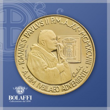 la moneta d'oro di Giovanni Paolo II, 100.000 lire