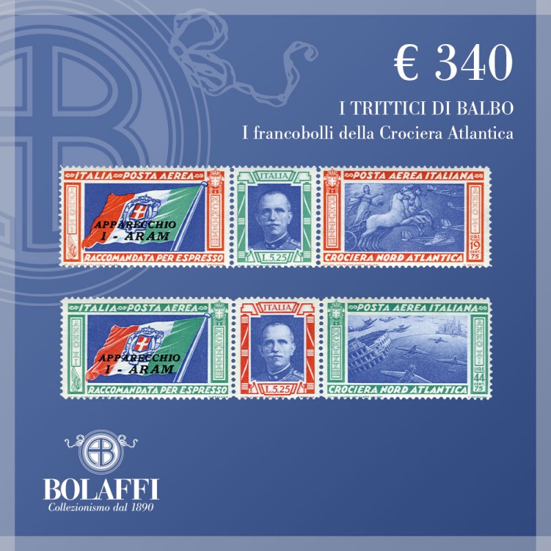 Il trittico di Balbo, francobolli 1933