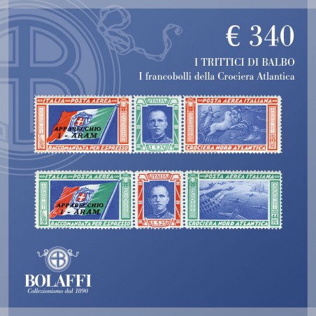 Trittici di Balbo, i francobolli della Crociera Nord Atlantica