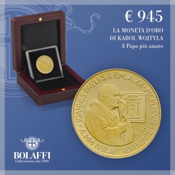 Verso il Giubileo 2000, la moneta d'oro da 50.000 lire di Giovanni Paolo II