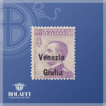Emissione Venezia Giulia, 50 centesimi violetto (1918)