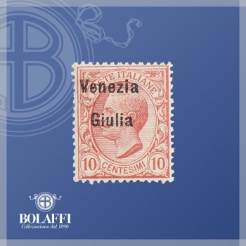 Emissione Venezia Giulia, 10 centesimi rosa (1918)