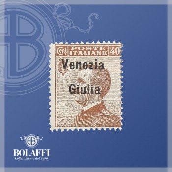 Emissione Venezia Giulia, 40 centesimi bruno (1918)