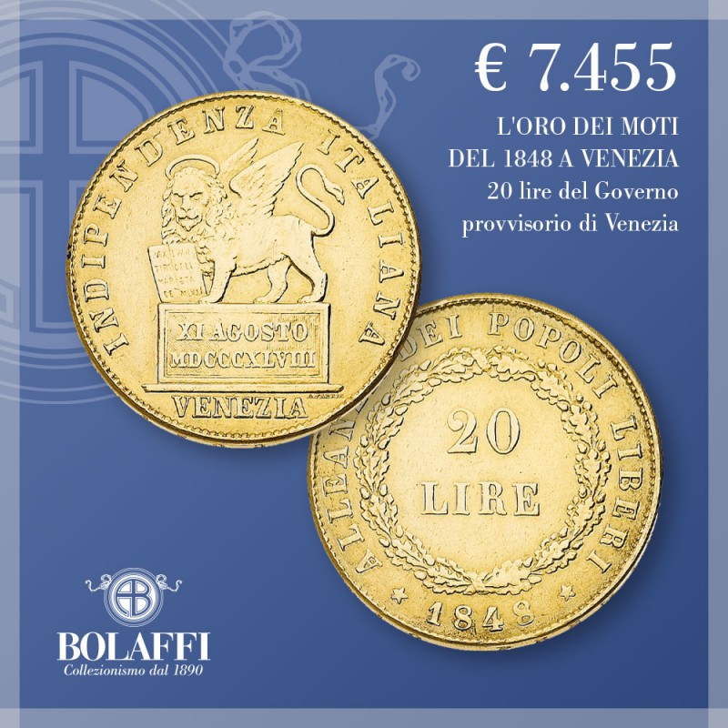 Marengo d'oro 20 lire Governo provvisorio di Venezia (1848)