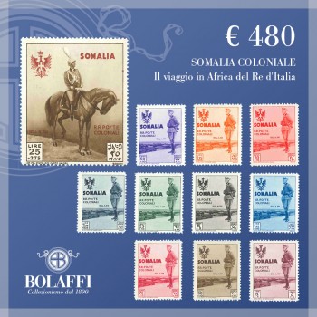 Visita di Vittorio Emanuele III in Somalia (Regno d'Italia, francobolli colonie)