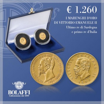 I marenghi d'oro di re Vittorio Emanuele II