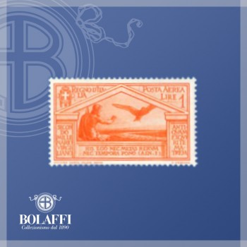 Serie francobolli Virgilio (1930), 1 lira Giove, posta aerea