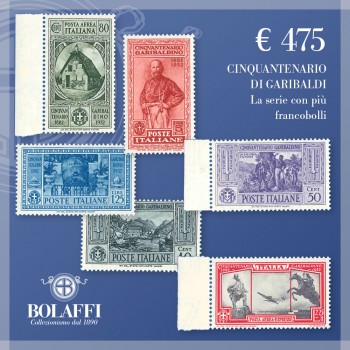 Francobolli serie Garibaldi, Regno d'Italia