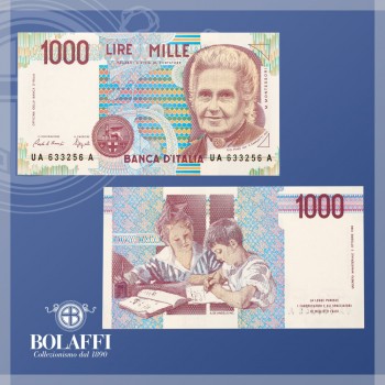 Banconota 1.000 lire Maria Montessori (1990/1998)