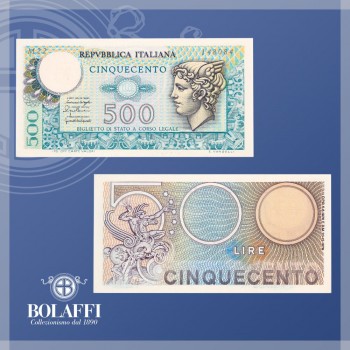 Banconota 500 lire Mercurio (1974/1979)