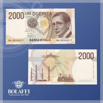 Banconota 2.000 lire Guglielmo Marconi (1990/1992)