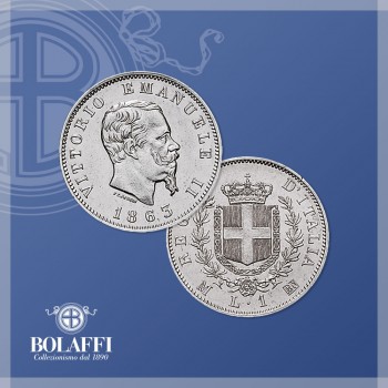 1 lira d'argento di Vittorio Emanuele II